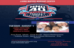 National Night Out Celebration and Back to School Giveaway Hosted by Living Waters Worship Center