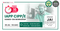 Free 10-Hrs IAPP CIPP/E Hands-on Workshop