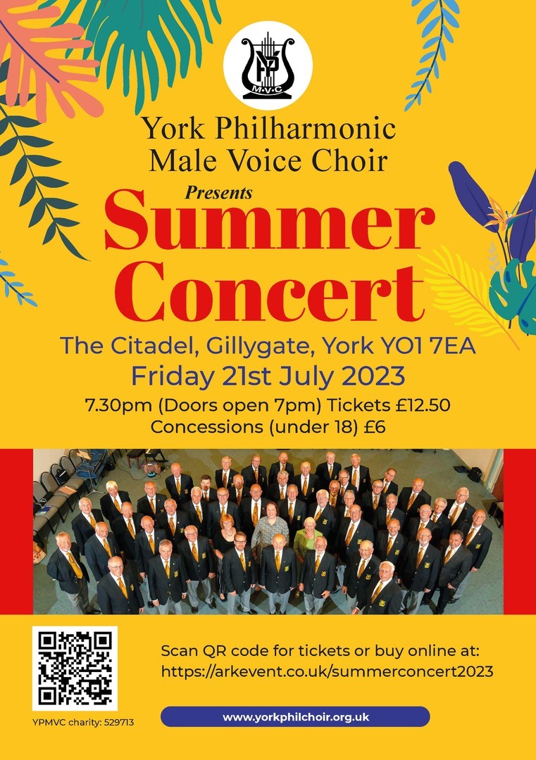 York Philharmonic Male Voice Choir Summer Concert, York, England, United Kingdom