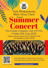 York Philharmonic Male Voice Choir Summer Concert