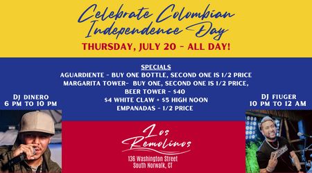 Celebrate Colombian Independence Day at Los Remolinos, Norwalk, Connecticut, United States