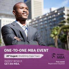 Meet your dream universities at the Access MBA Cape Town In-person Event