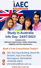 Study in Australia- Info day 24/07/2023