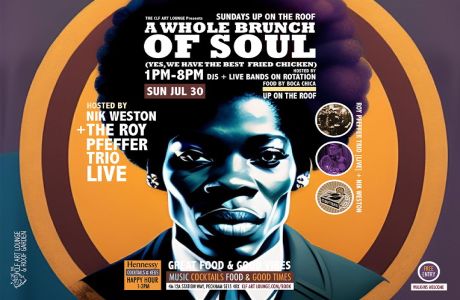 A Whole Brunch Of Soul with The Roy Pfeffer Trio (Live) + DJ Nik Weston up on the roof, London, England, United Kingdom