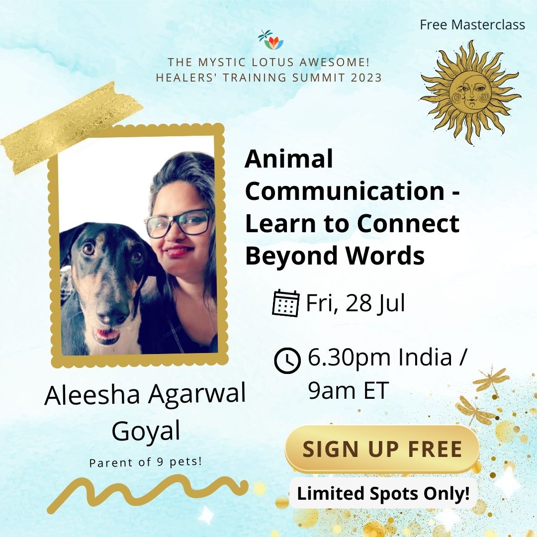 Free Masterclass: Animal Communication with Aleesha Agarwal, Online Event
