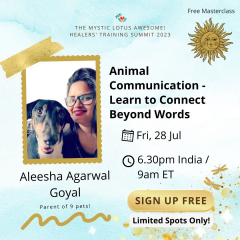 Free Masterclass: Animal Communication with Aleesha Agarwal