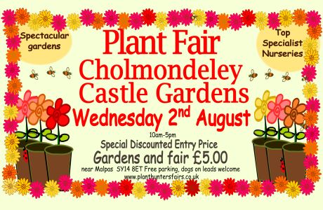 Summer Plant Hunters' Fair at Cholmondeley Castle Gardens on Wednesday 2nd August, Malpas, England, United Kingdom