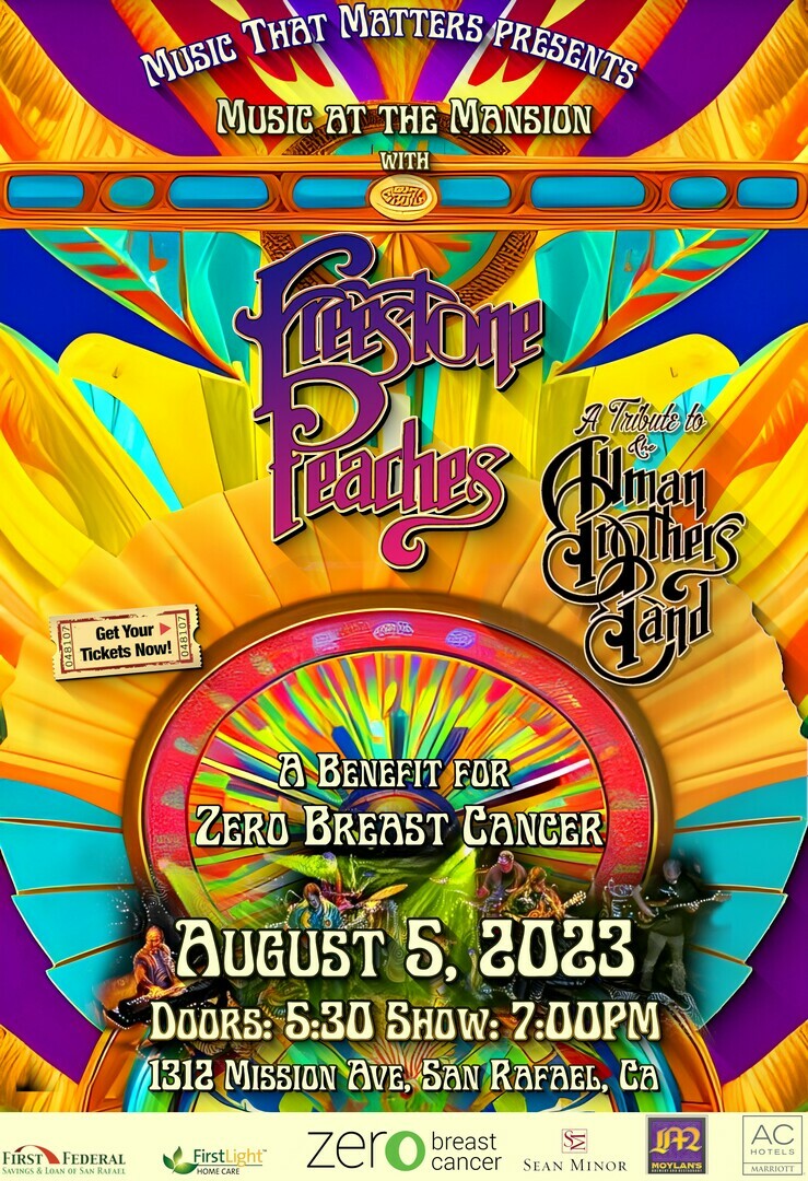 Music that Matters presents Freestone Peaches : A benefit for Zero Breast Cancer August 5th 5:30 pm, San Rafael, California, United States