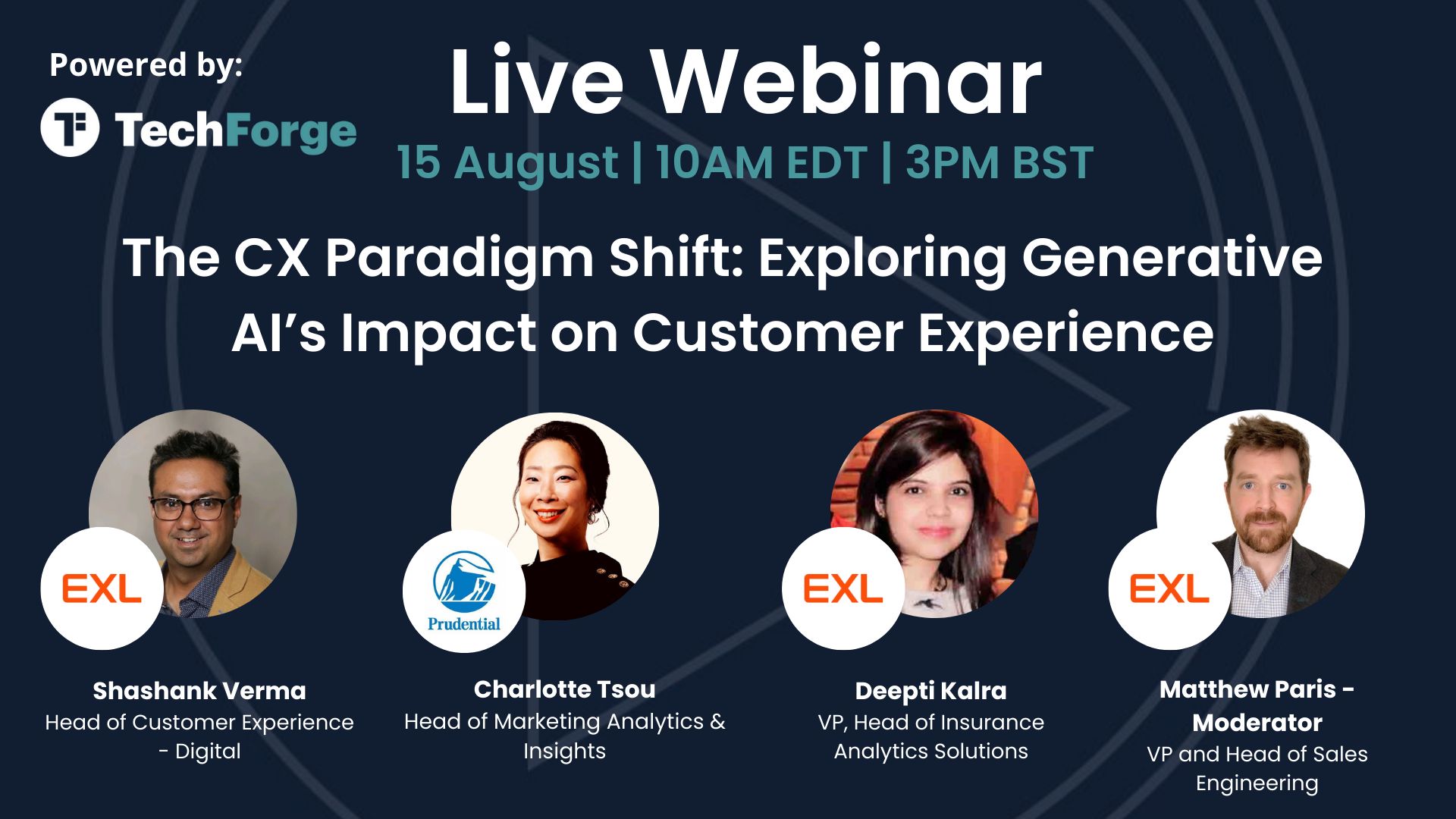 Webinar - The CX Paradigm Shift: Exploring Generative AI's Impact on Customer Experience, Online Event
