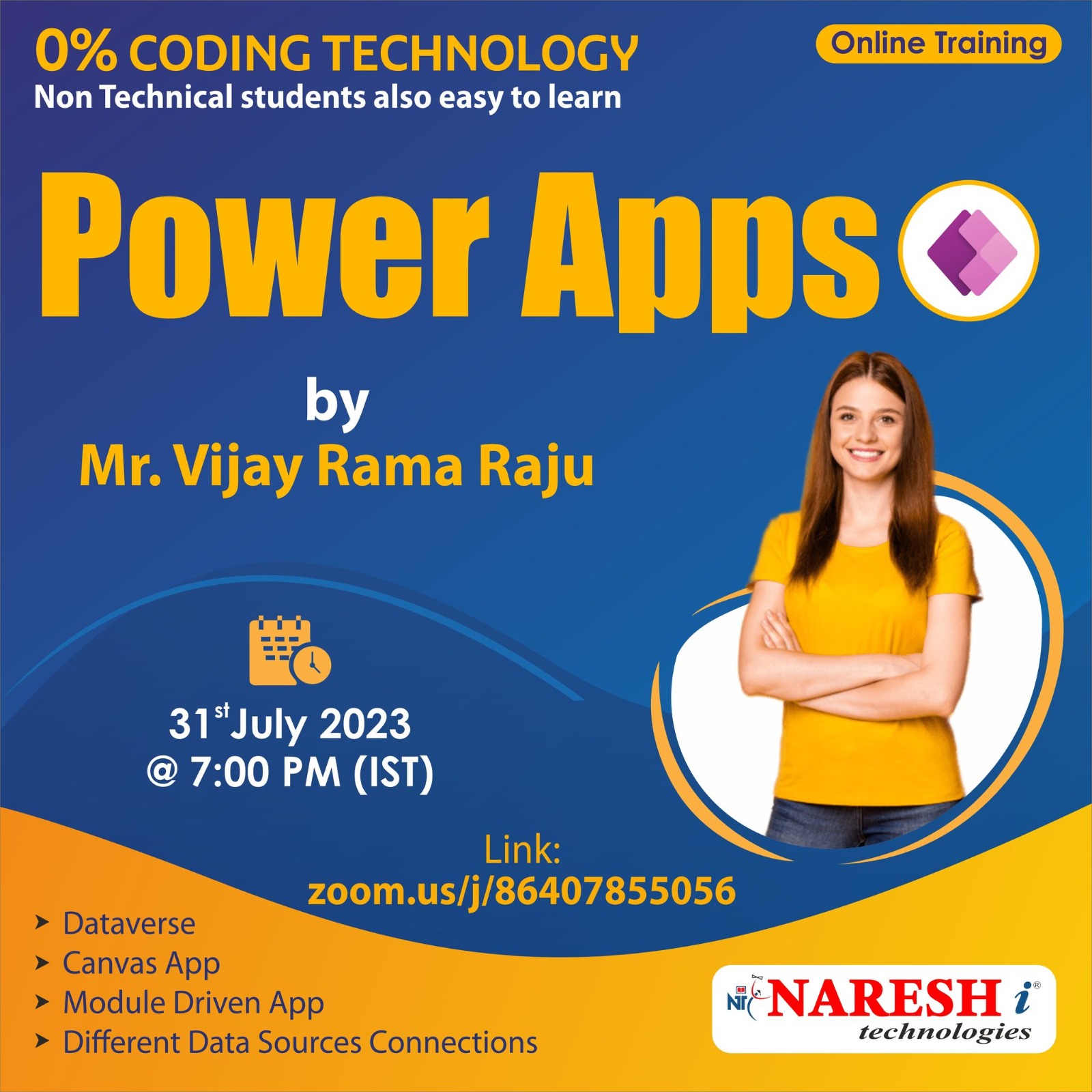 Online Free Demo On Power Apps Course in NareshIT, Online Event