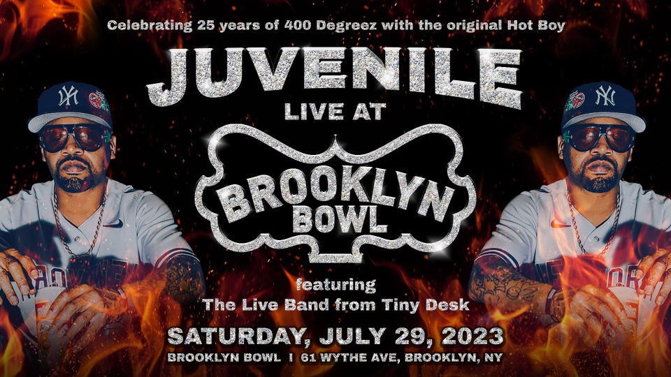 Juvenile At Brooklyn Bowl w Tiny Desk Band, Brooklyn, New York, United States