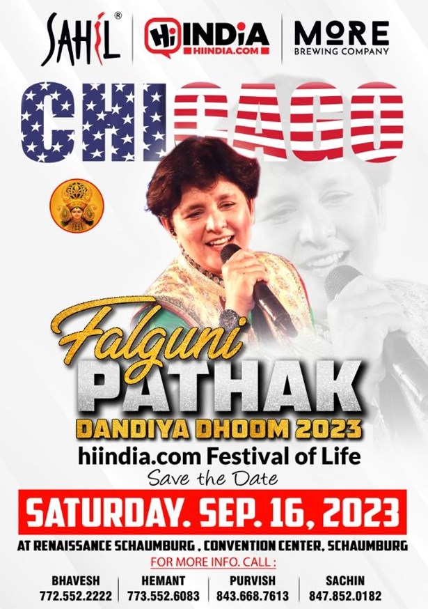 Falguni Pathak Dandiya Dhoom 2023, Schaumbureg, Illinois, United States