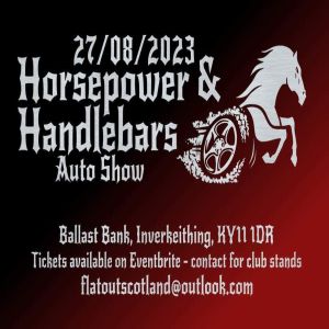 The Horsepower and Handlebars Auto Show, Inverkeithing, Scotland, United Kingdom