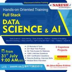 Free Demo On Full Stack Data Science & AI in NareshIT