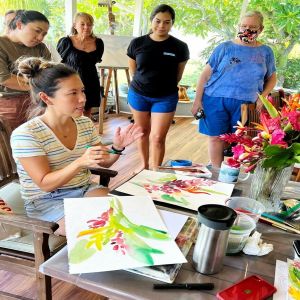 A PAINTING FIELD TRIP WITH LOCAL ARTIST JANET MEINKE-LAU, Haleiwa, Hawaii, United States