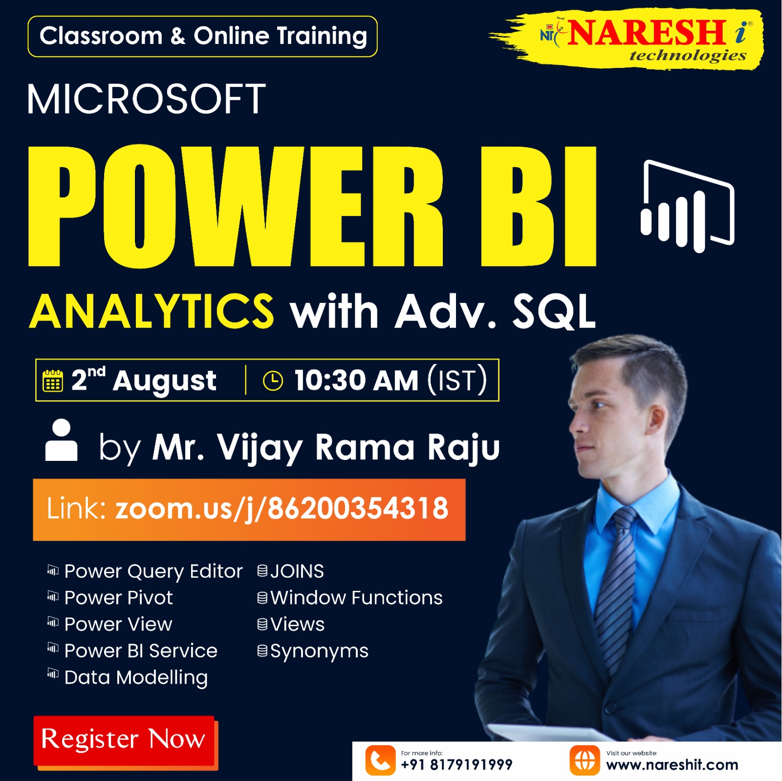 Free Demo On Power BI in NareshIT -8179191999, Online Event