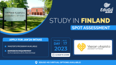 FINLAND SPOT ASSESSMENT DAY - Inviting students from all fields and programs.