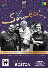 Shakti 50 - The Historic 50th Anniversary World Tour in Boston