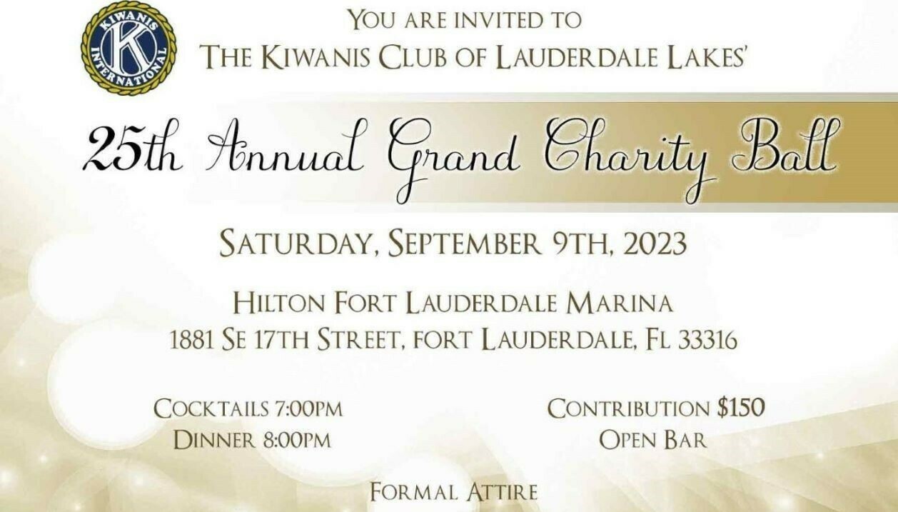 25th Annual Grand Charity Ball, Saturday September 9, 2023, 1881 SE 17th Street, Fort Lauderdale, FL, Fort Lauderdale, Florida, United States