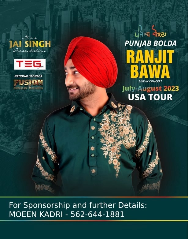 Punjab Bolda: Ranjit Bawa Live in Concert, Riverside, California, United States