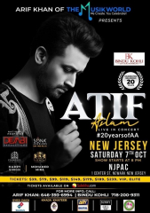 Atif Aslam Live Concert in New Jersey
