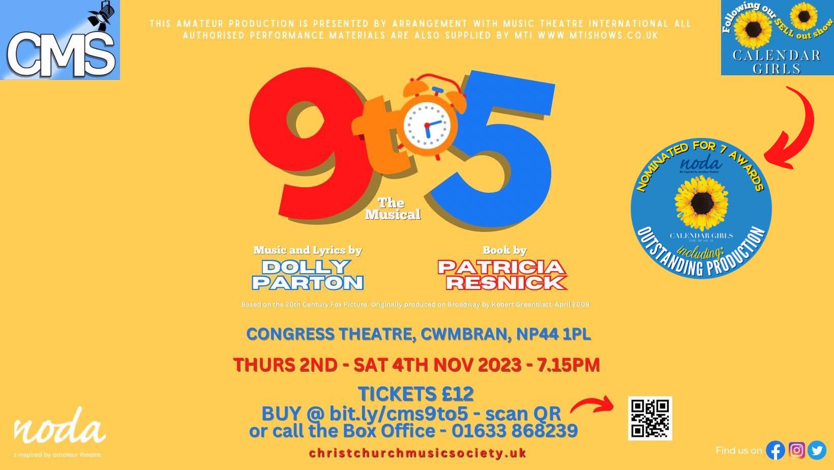9to5 the Musical, Cwmbran, Wales, United Kingdom