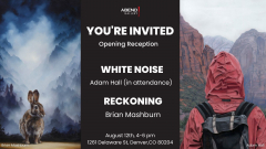 White Noise and Reckoning: Dual Solo Exhibitions by Adam Hall and Brian Mashburn at Abend Gallery