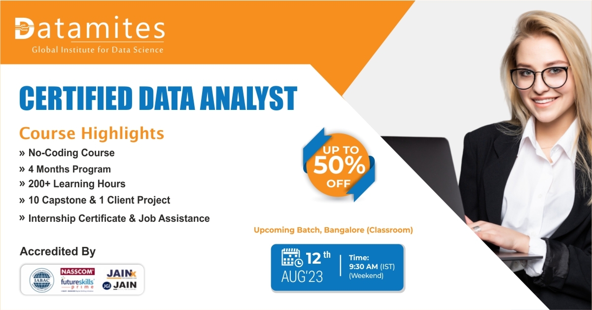 Certified Data Analyst Training in Bangalore, Bangalore, Karnataka, India