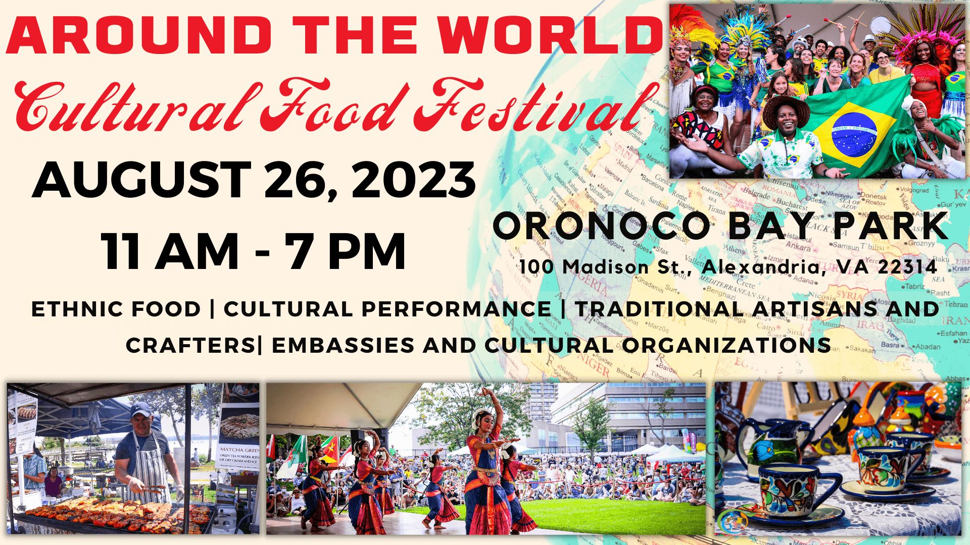 Around The World Cultural Food Festival, Alexandria City, Virginia, United States