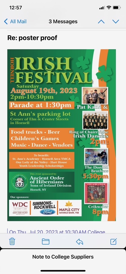 Hornell Irish Festival, Hornell, New York, United States