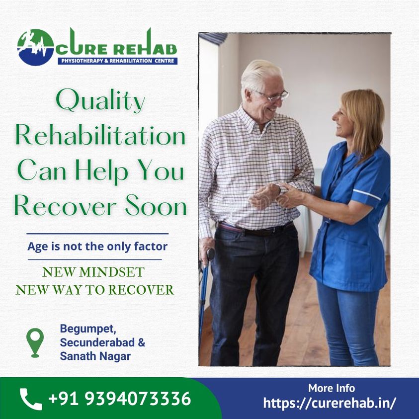 Cure Rehab Physiotherapy And Rehabilitation Centre | Rehabilitation Centre In Marredpally | Rehabilitation Centre In Begumpet, Hyderabad, Telangana, India