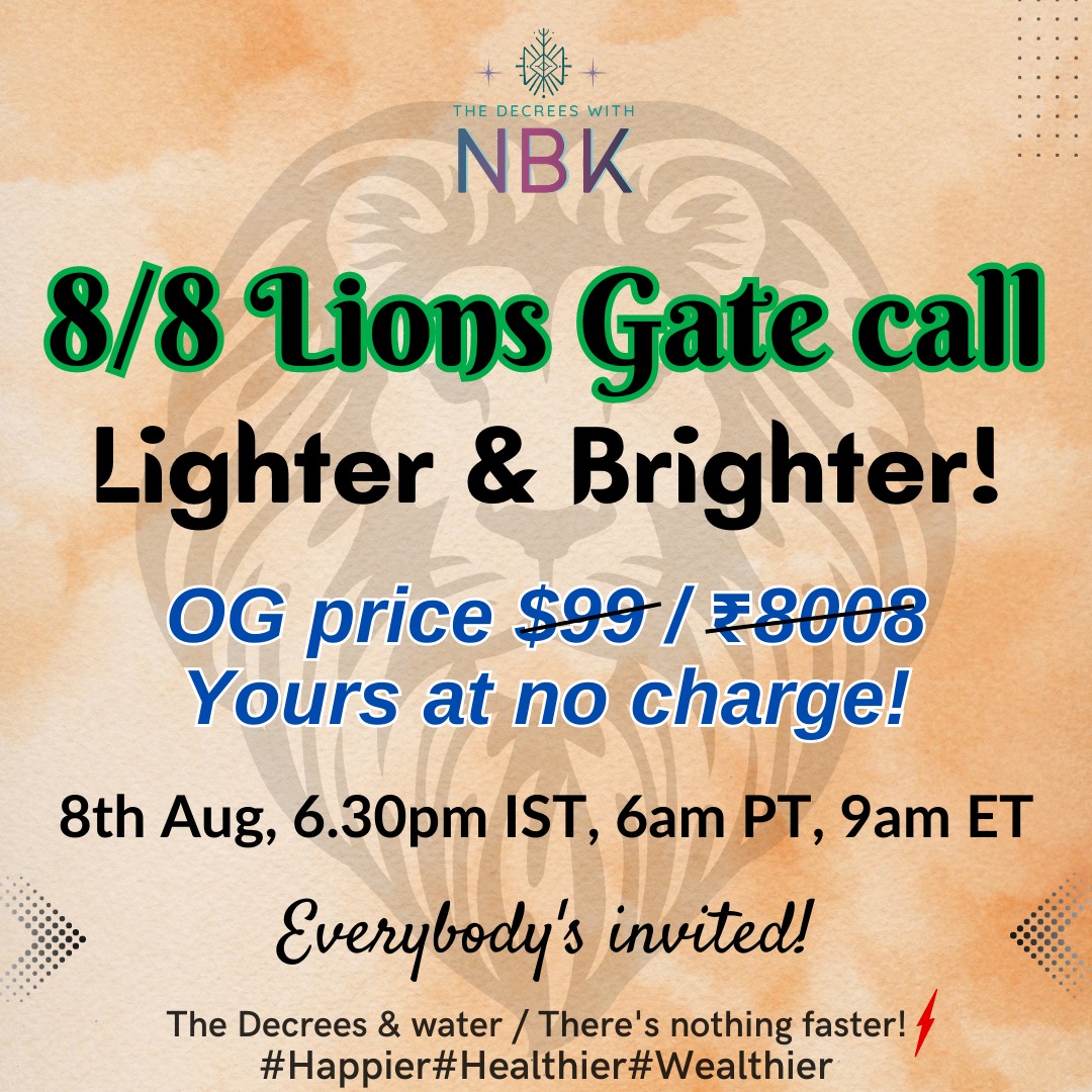 Lions Gate Special Call - 8th August 2023, Online Event