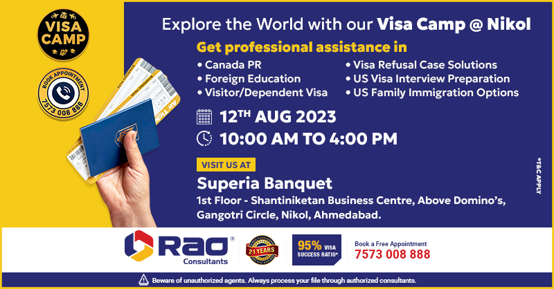 Rao Consultants - Visa Camp @ Nikol, Ahmedabad, Gujarat, India