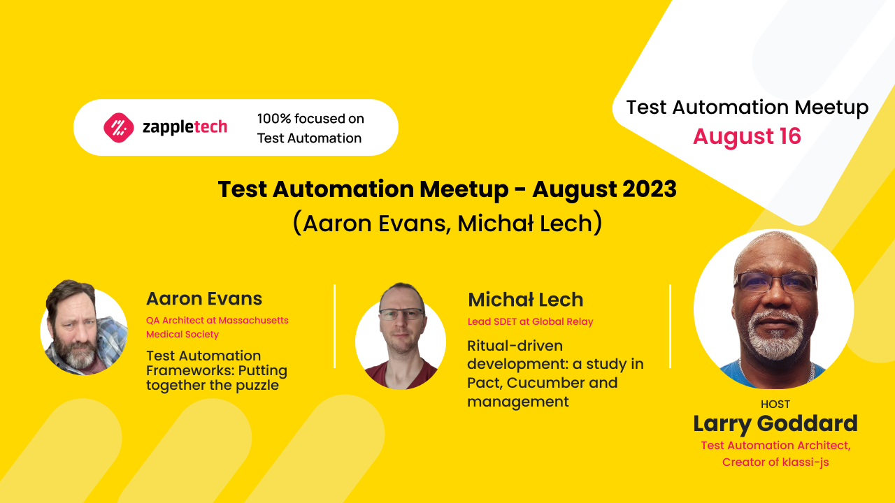 Test Automation Meetup, Online Event