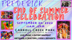 Frederick End Of Summer Celebration on the Creek @ Carroll Creek Park