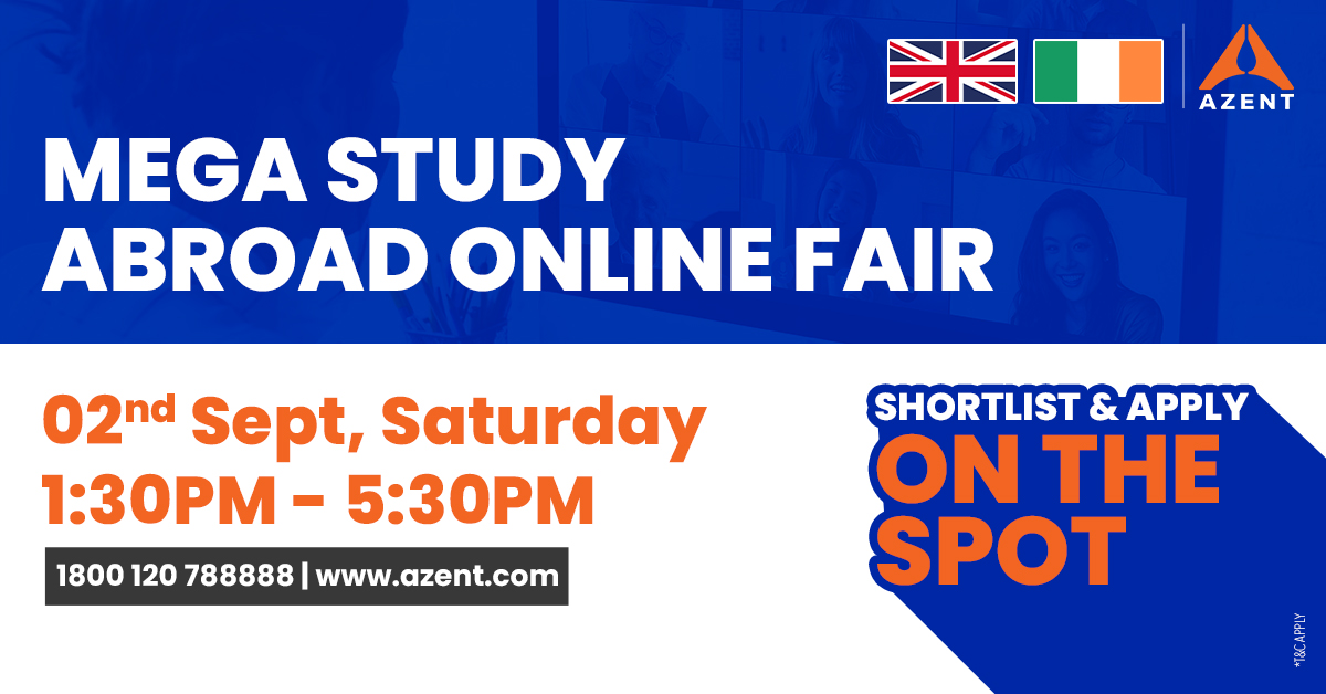 Azent Study Abroad Online Fair | Apply For 2024 Intakes, Online Event