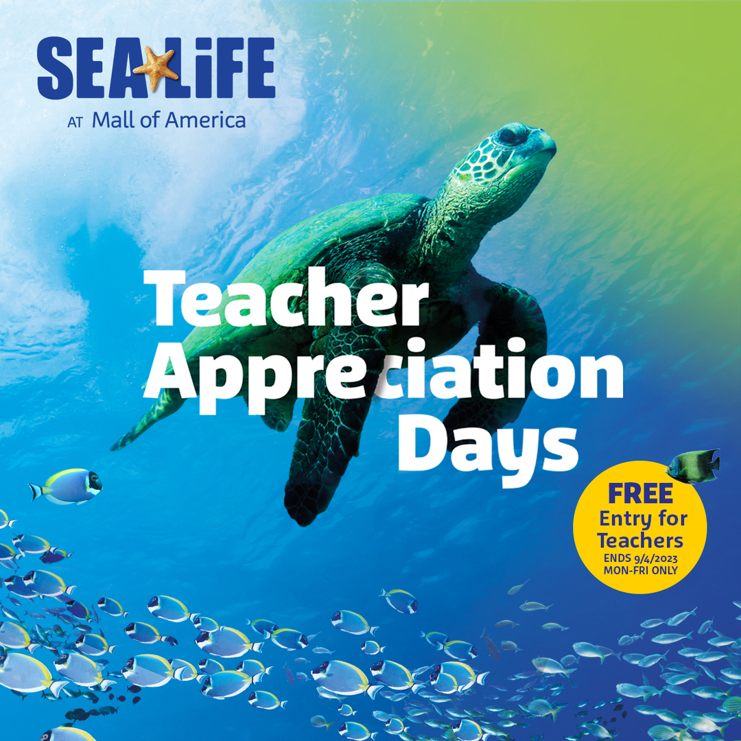 Teacher Appreciation Days at SEA LIFE at Mall of America - FREE Entry for Teachers (Monday-Friday), Bloomington, Minnesota, United States