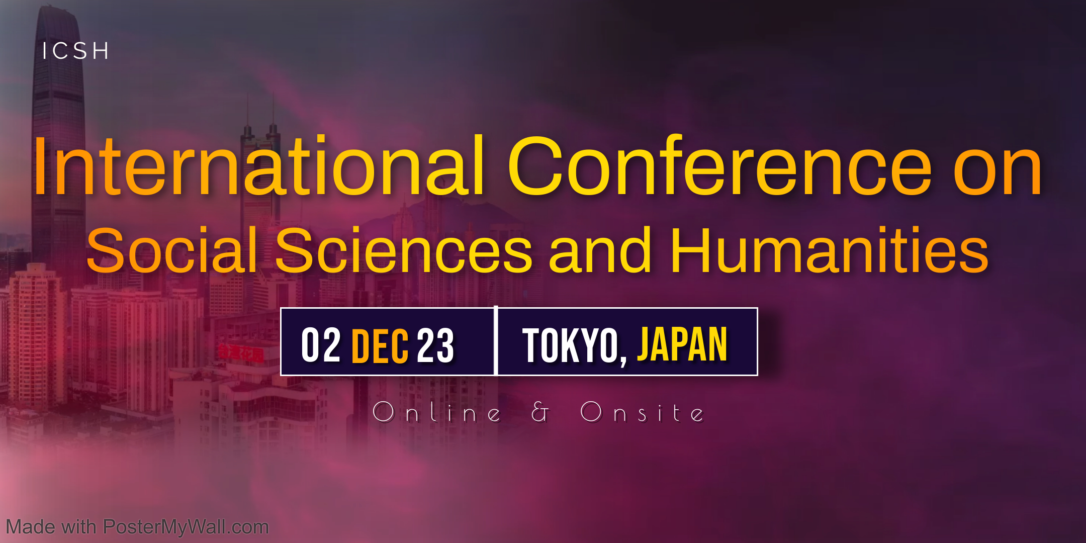 International Conference on Social Sciences and Humanities, Online Event