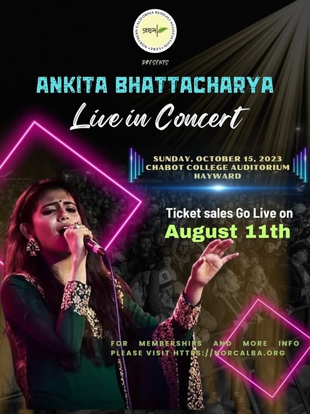 Ankita Bhattacharya Live in Concert at Prothoma Durgapujo, Hayward, California, United States