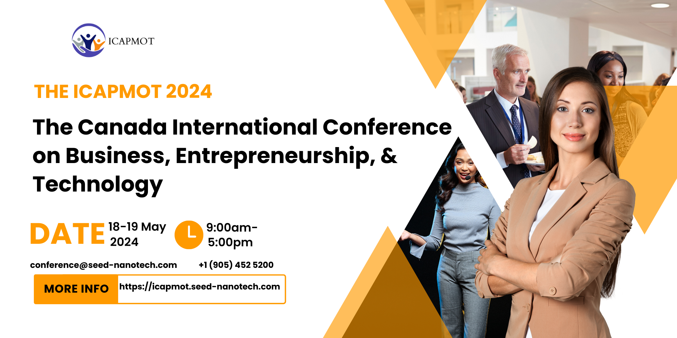 The ICAPMOT 2024 - Canada International Conference on Business, Entrepreneurship, and Technology, Brampton/Peel, Ontario, Canada