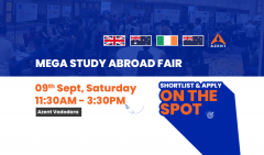 Azent Study Abroad Fair In Vadodara | Apply For 2024 Intakes