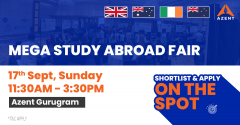 Azent Study Abroad Fair In Gurugram | Apply For 2024 Intakes