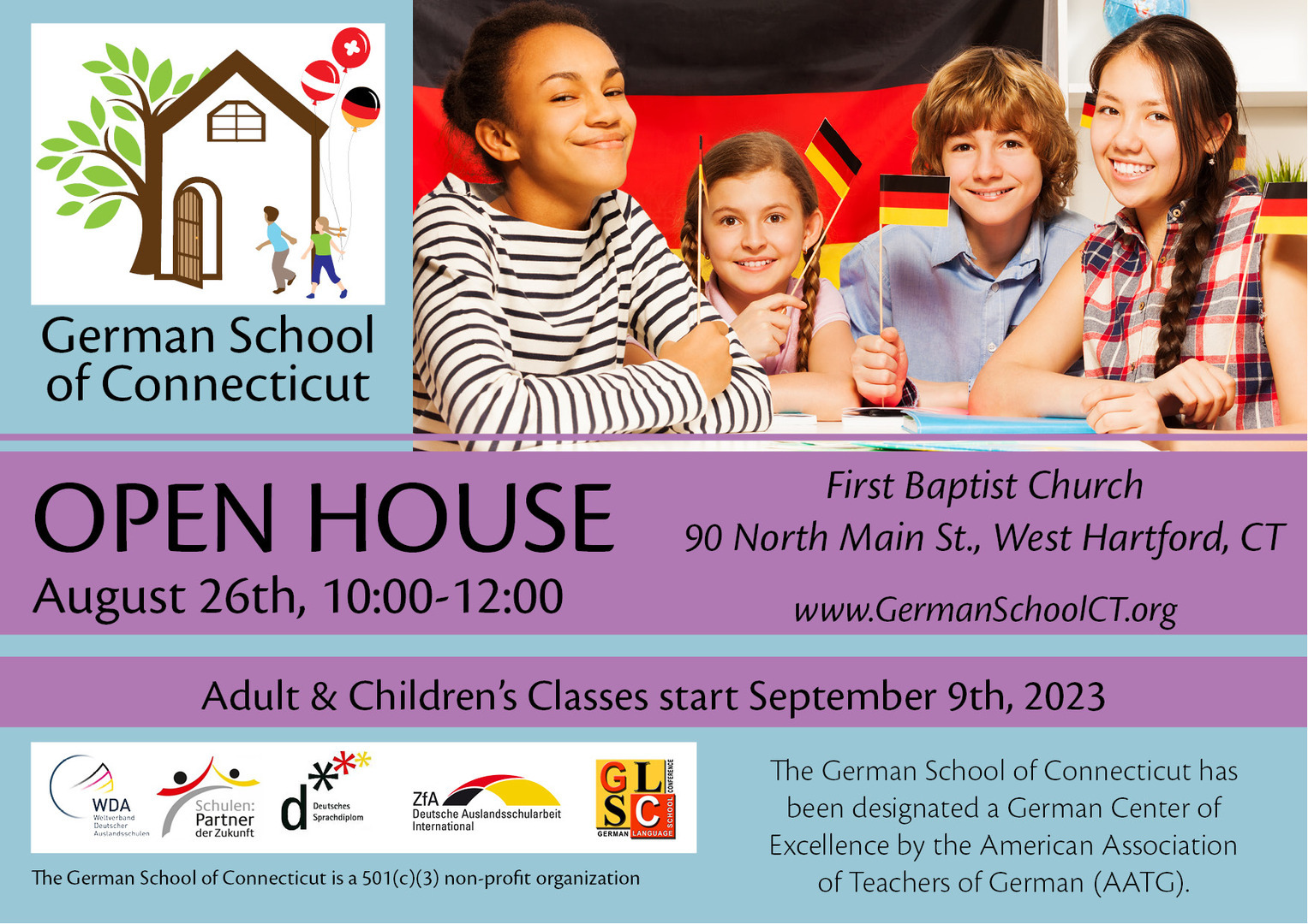 German School Open House, West Hartford, Connecticut, United States