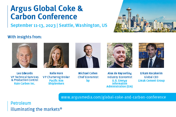 Argus Global Coke and Carbon Conference | September 11-13, 2023 | Seattle, Washington, US, Seattle, Washington, United States