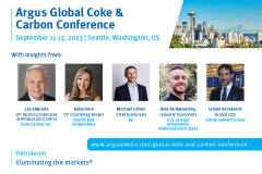 Argus Global Coke and Carbon Conference | September 11-13, 2023 | Seattle, Washington, US