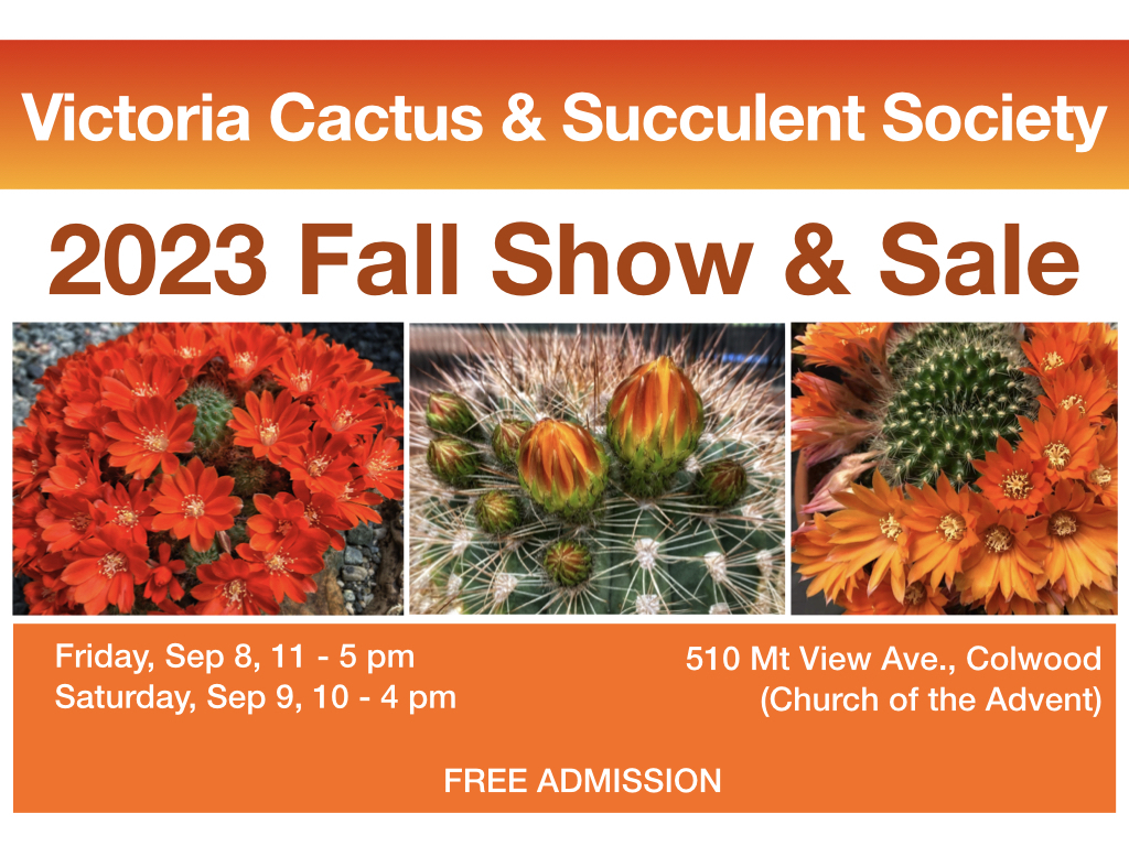 Victoria Cactus and Succulent Society Show and Sale, Victoria, British Columbia, Canada