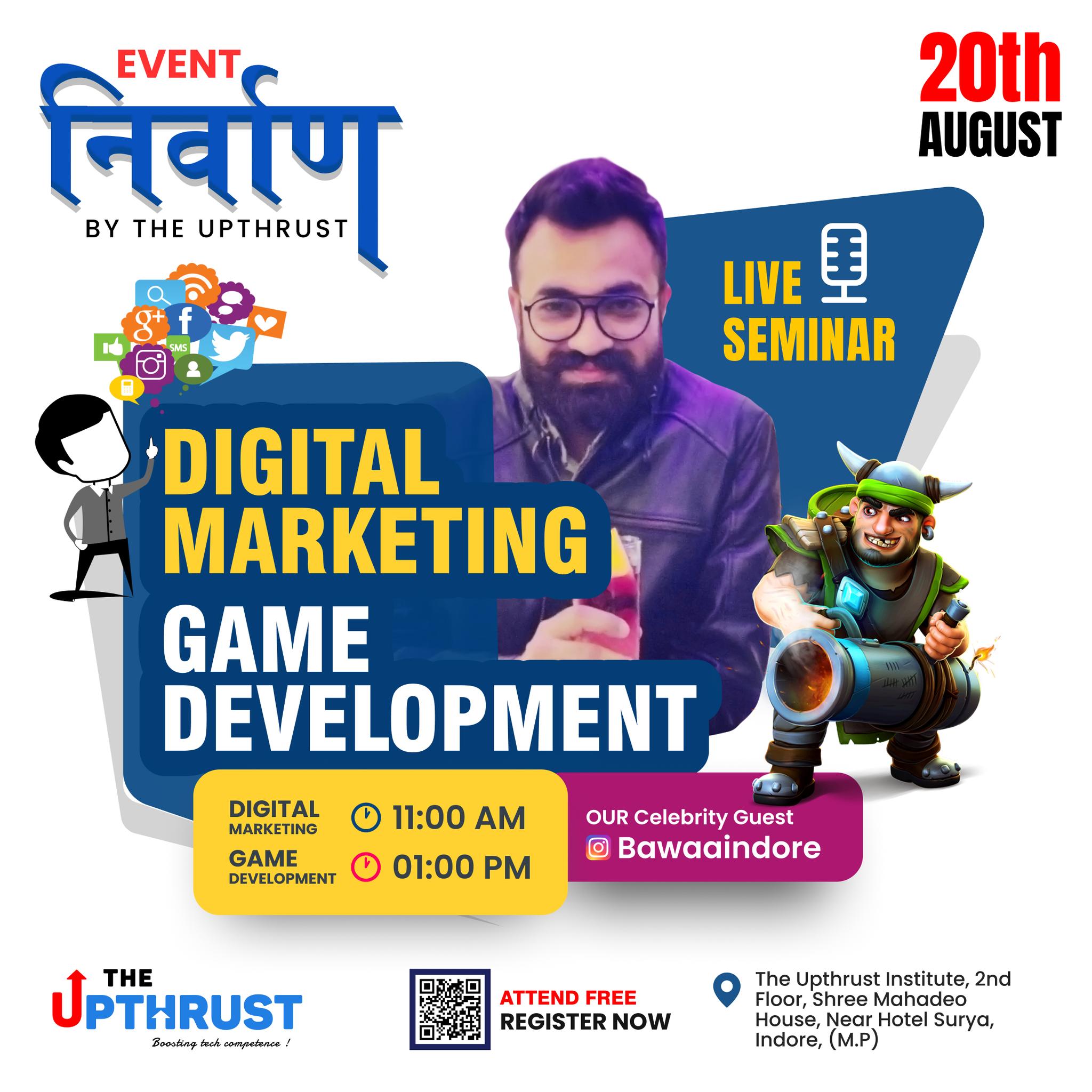 निर्वाण - Career in Digital Marketing and Game development, Indore, Madhya Pradesh, India