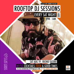 Saturday Night Rooftop DJ Sessions with Richio Suzuki