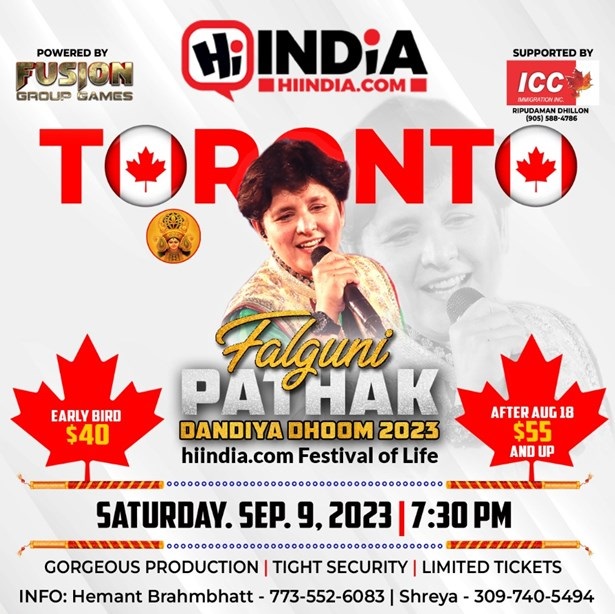 Falguni Pathak Dandiya Dhoom 2023 - Toronto, Toronto, Ontario, Canada