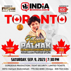 Falguni Pathak Dandiya Dhoom 2023 - Toronto